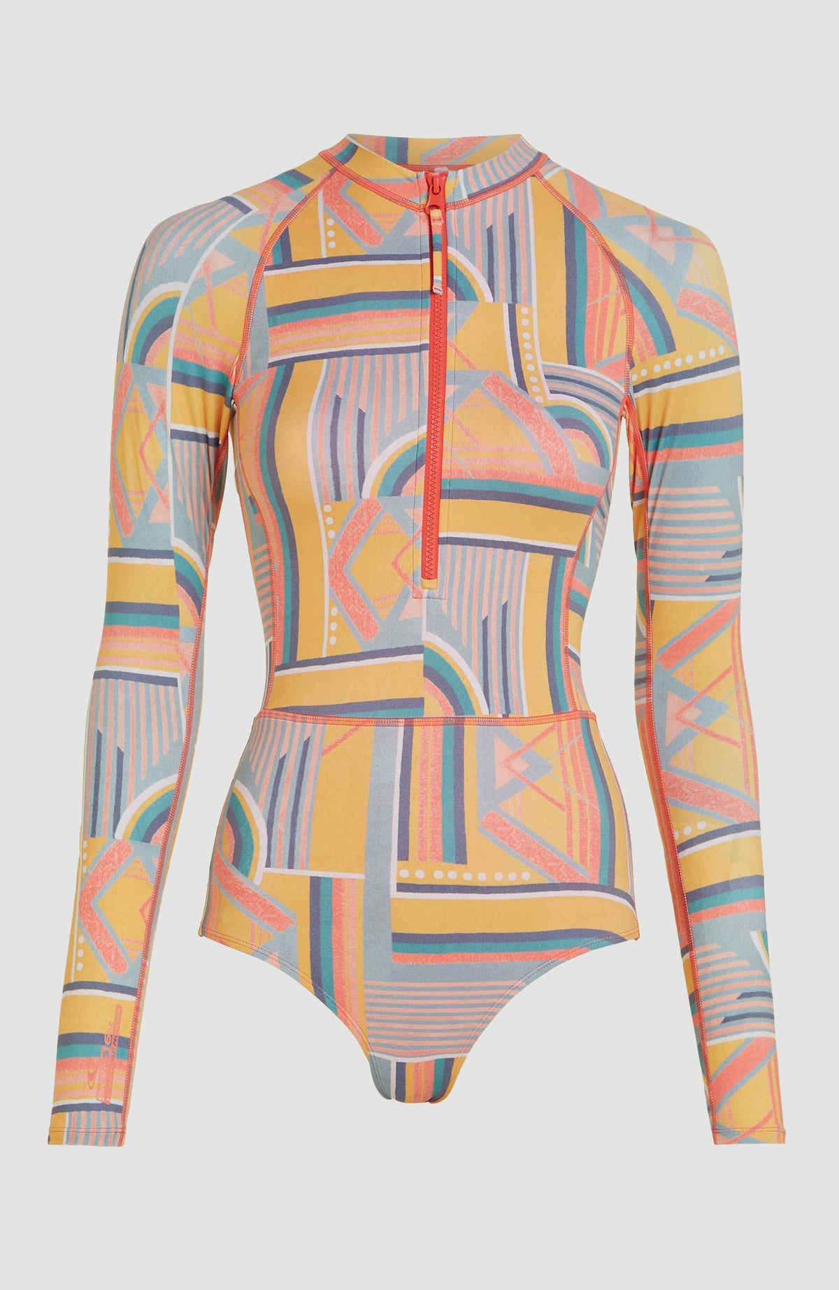 Women of the Wave Long Sleeve Surf Suit | Yellow Art Geo