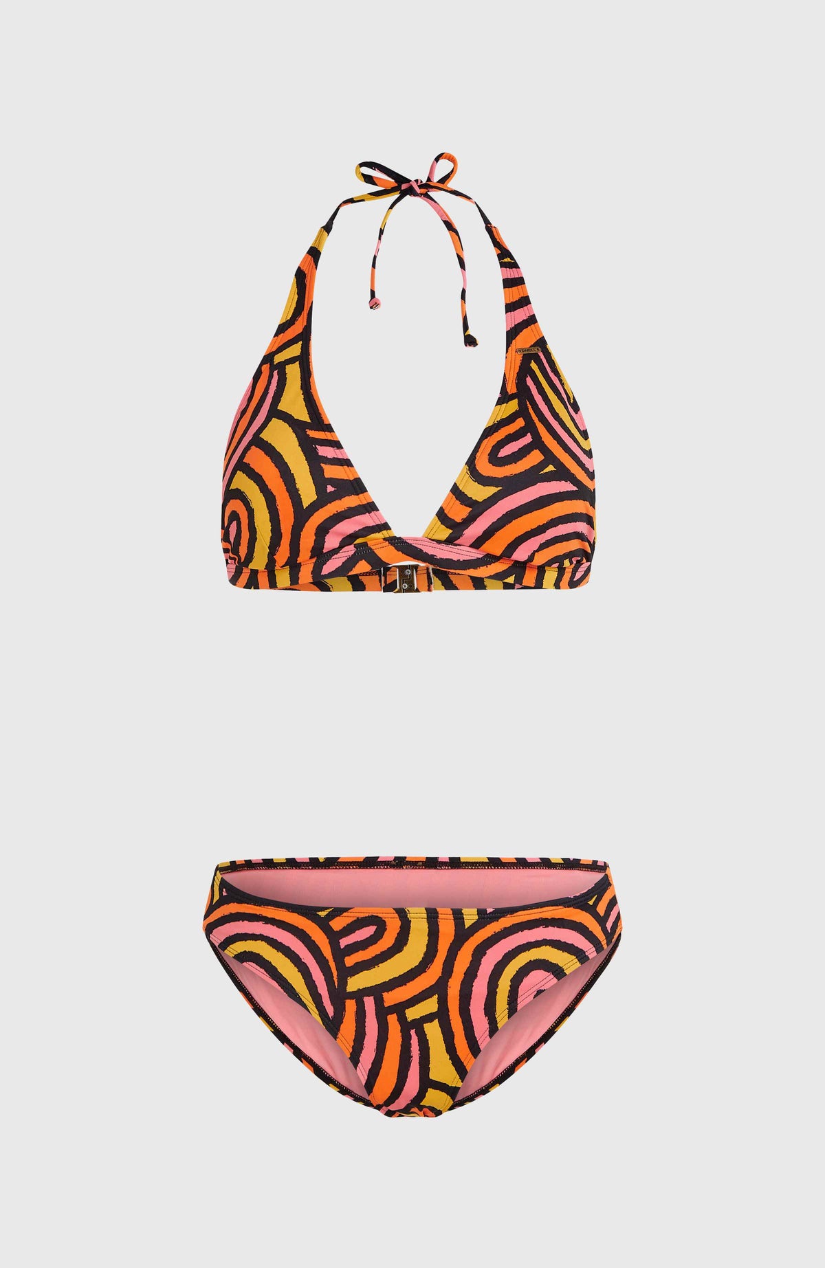 Marga Rita Bikini Set | Orange Rainbow Stripe