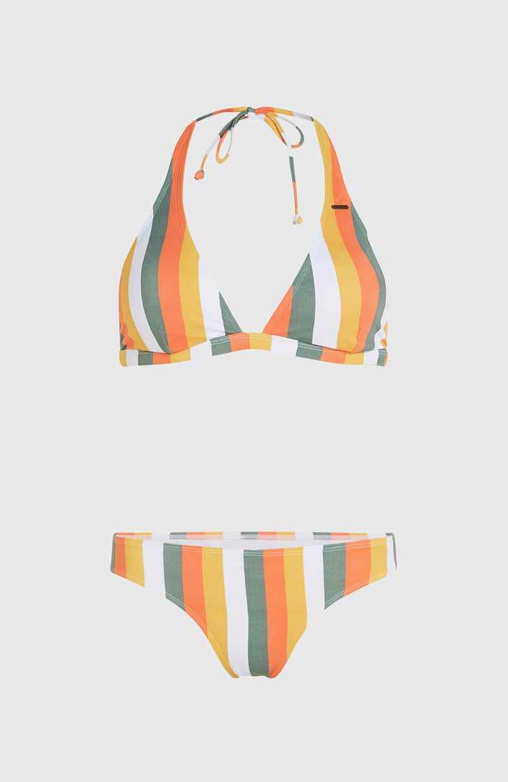 Marga Rita Bikini Set | Orange Multistripe