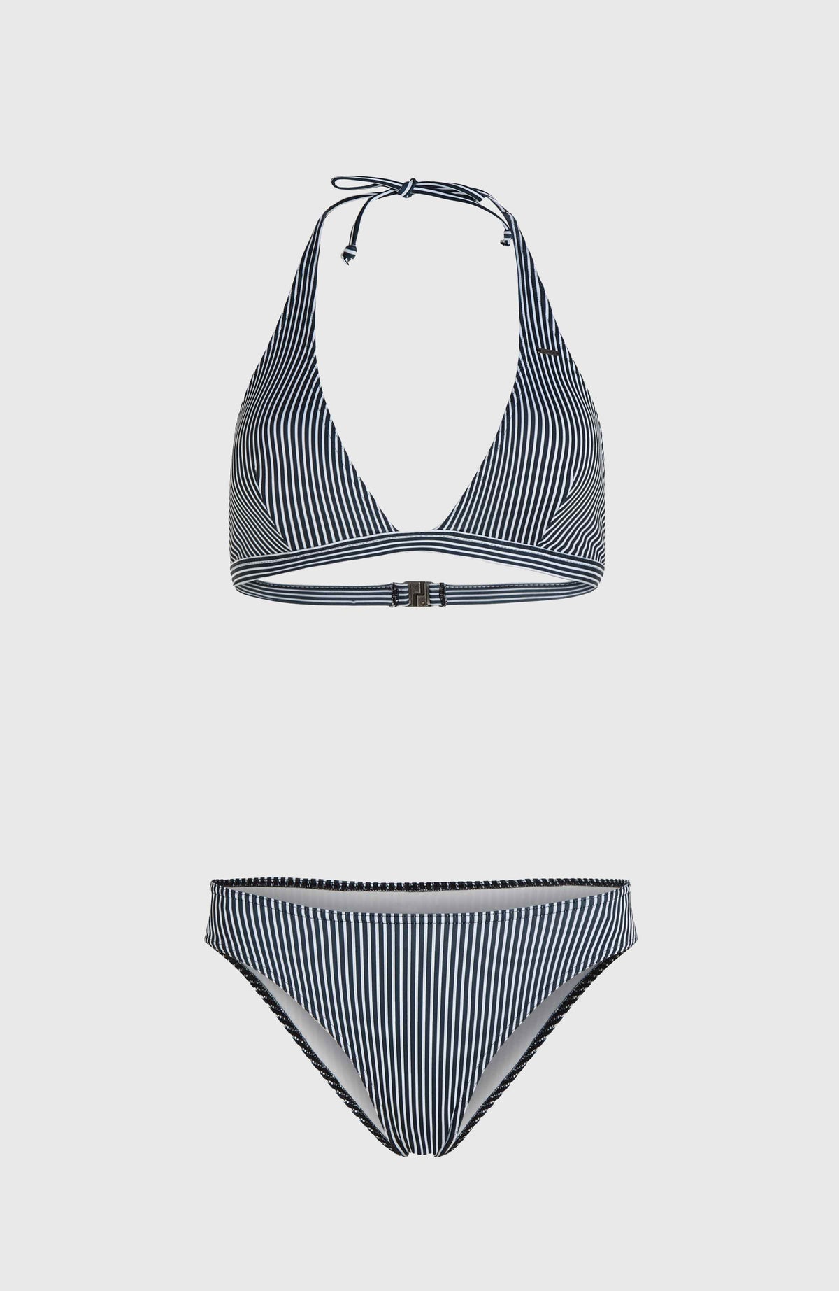 Essentials Maria Cruz Bikini Set | Black Simple Stripe