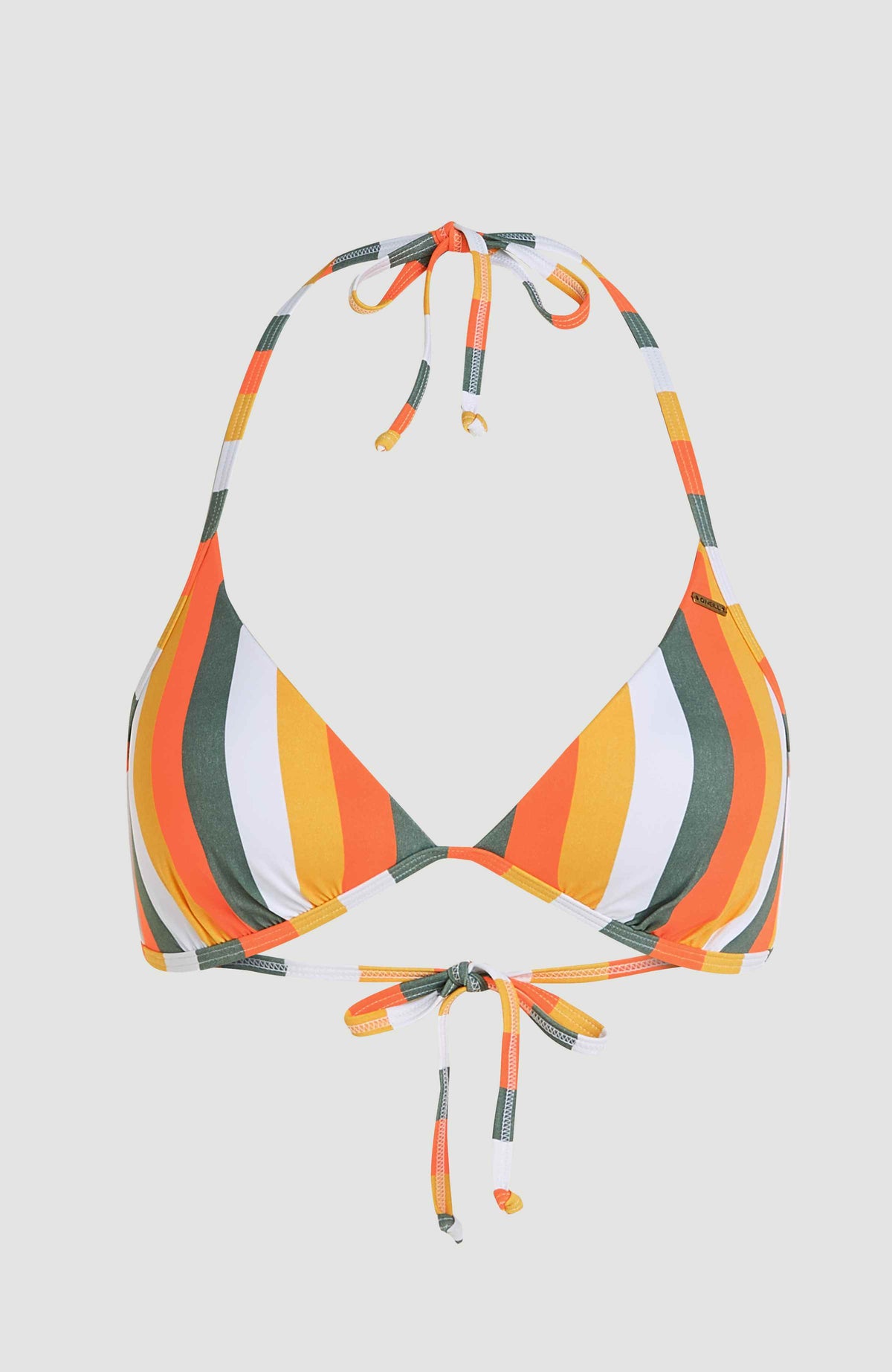 Sao Bikini Top | Orange Multistripe