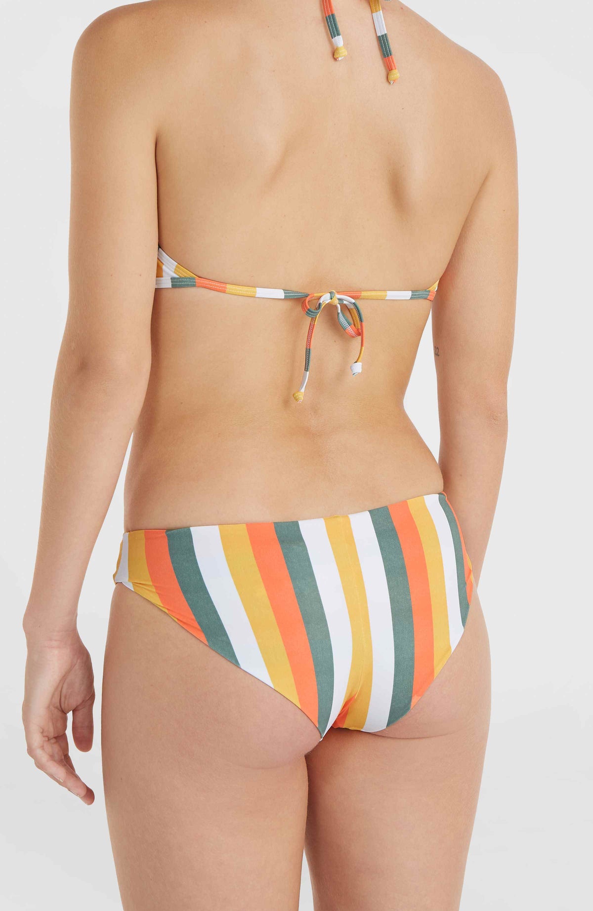 Maoi Bikini Bottoms | Orange Multistripe