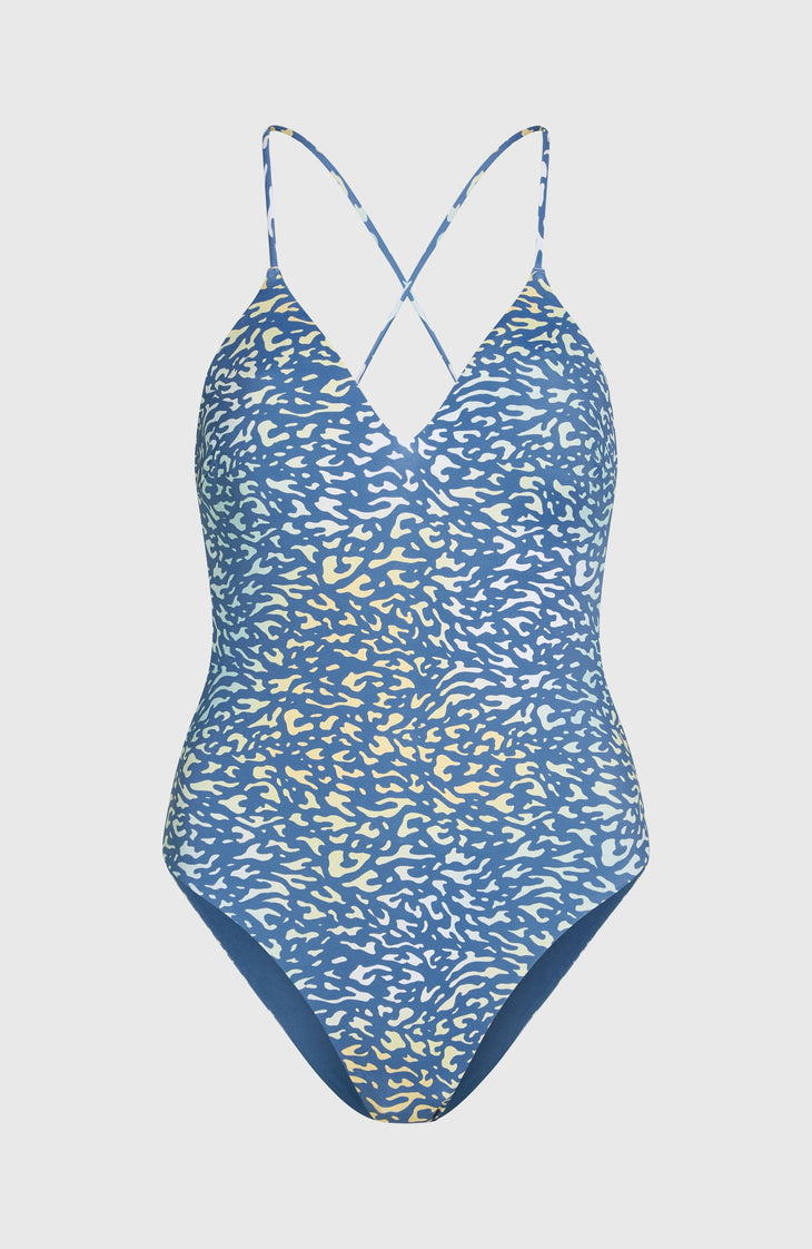 Jaida Swimsuit | Yellow Animal Blur