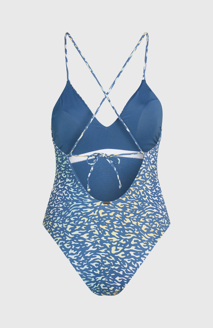Jaida Swimsuit | Yellow Animal Blur