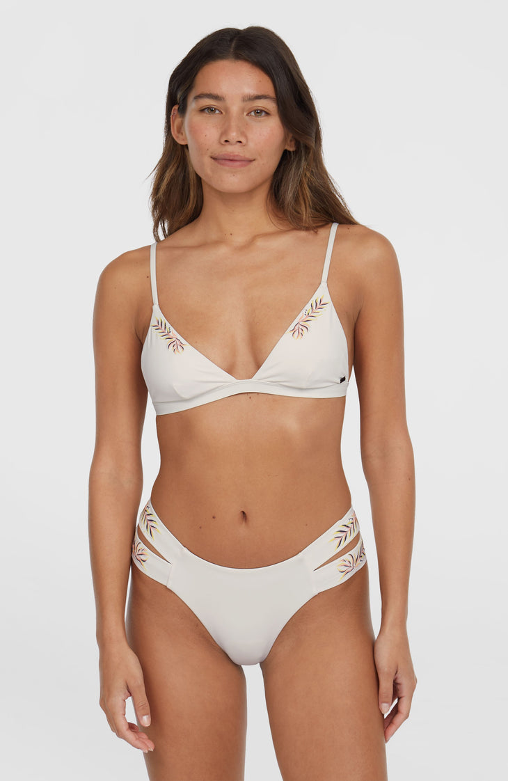Seaside Boulder Embroidery Bikini Set | Snow White