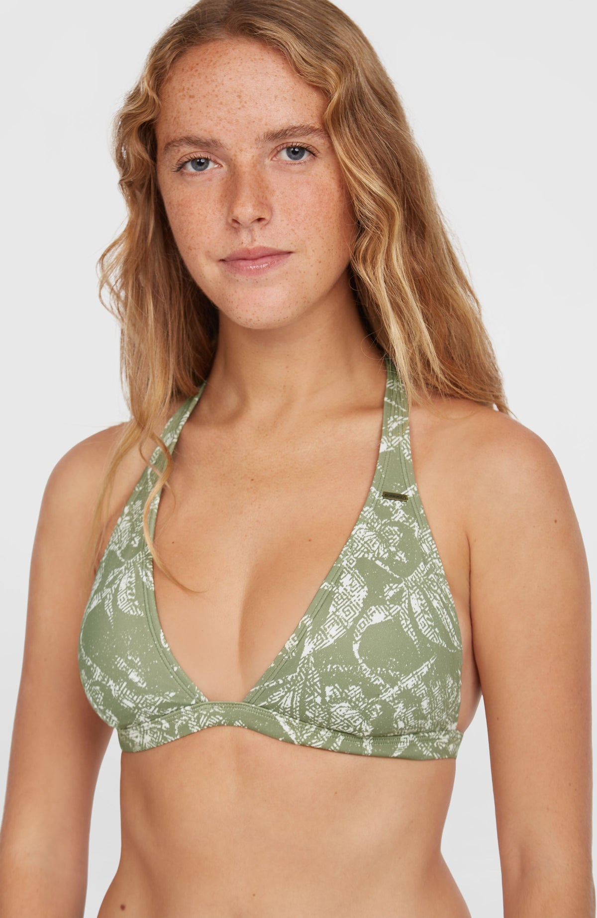 Essentials Marga Cruz Bikini Set | Green Textured Jungle