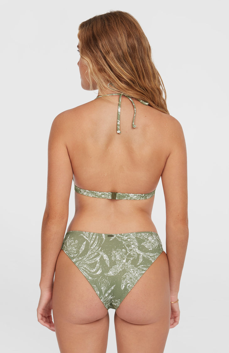 Essentials Marga Cruz Bikini Set | Green Textured Jungle