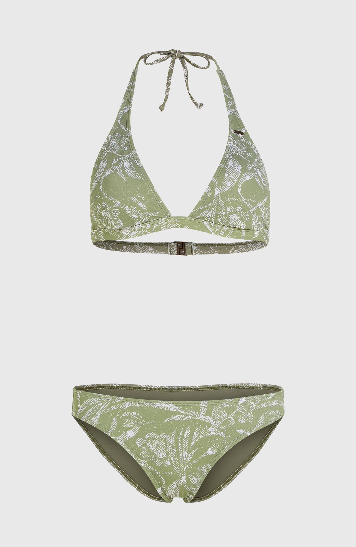 Essentials Marga Cruz Bikini Set | Green Textured Jungle