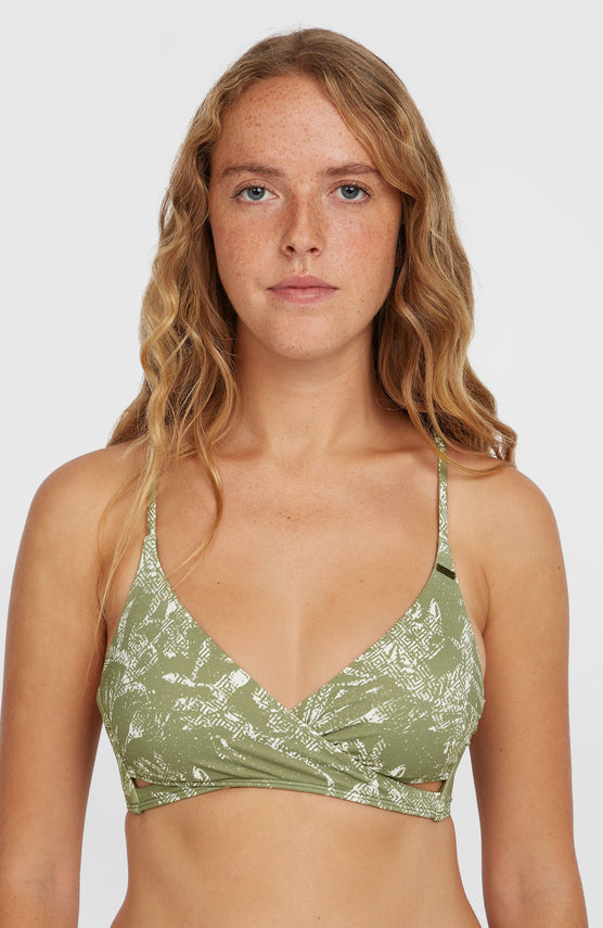 Baay Bikini Top | Green Textured Jungle