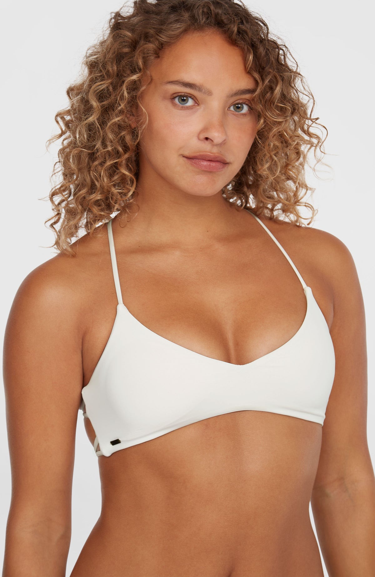 Huntington Bralette Bikini Top | Snow White