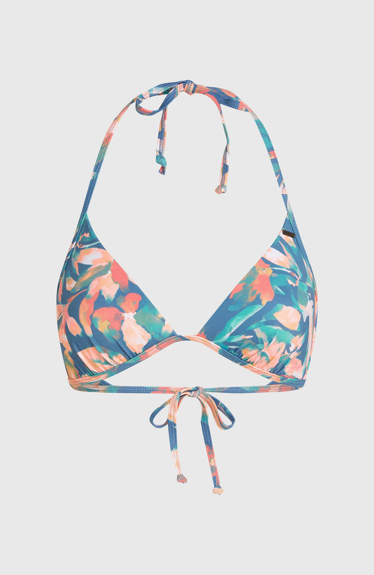 Sao Bikini Top | Blue Painted Tropics
