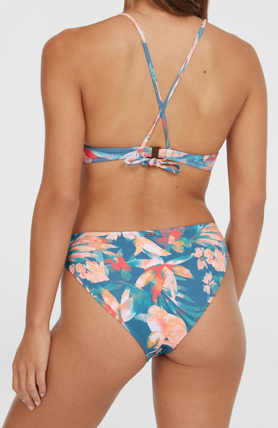 Rita Bikini Bottoms | Blue Painted Tropics