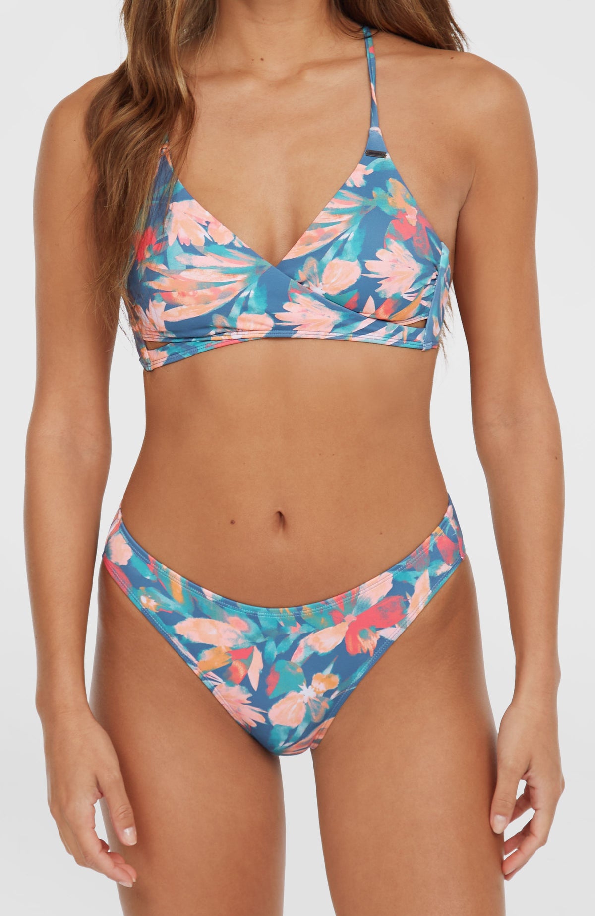 Rita Bikini Bottoms | Blue Painted Tropics