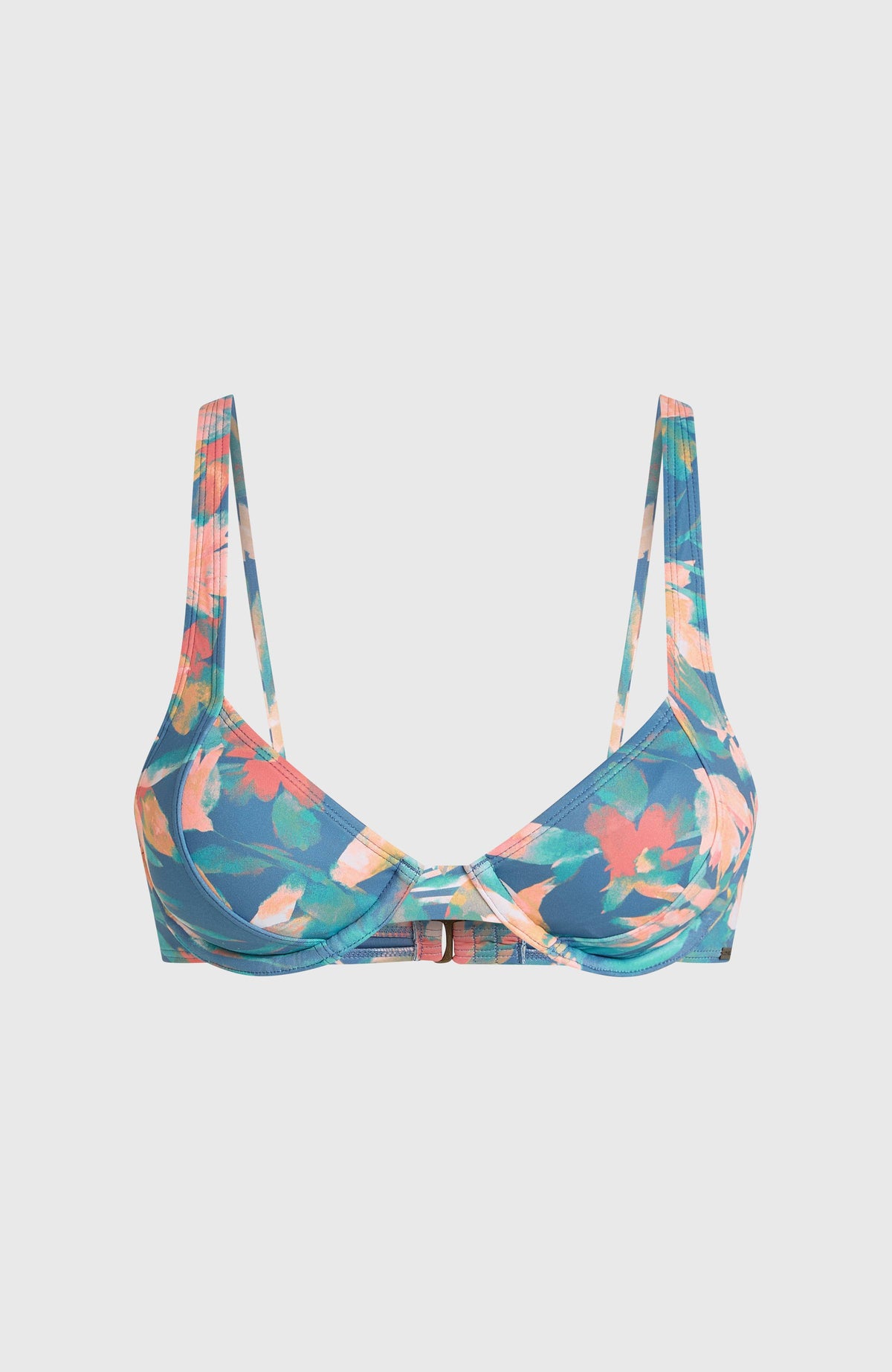 Elsie Underwire Bikini Top | Blue Painted Tropics