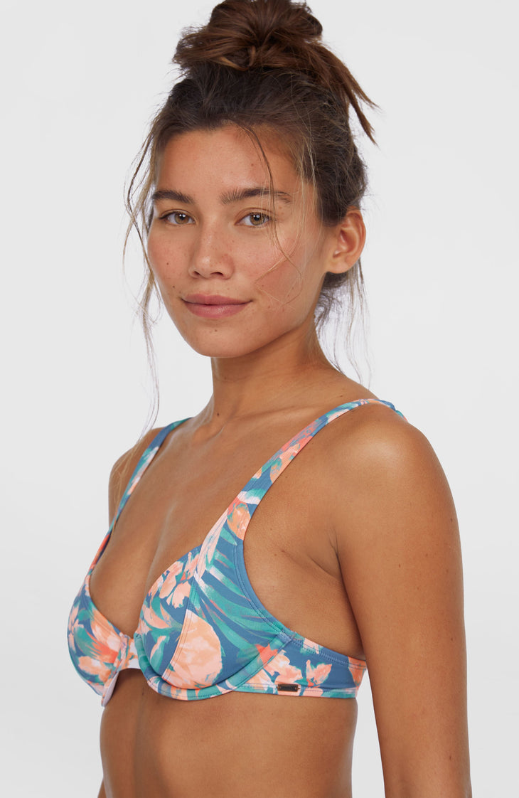Saltwater Elsie Rita Bikini Set | Blue Painted Tropics