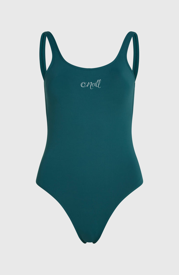 Essentials Script Swimsuit | Botanical Heat