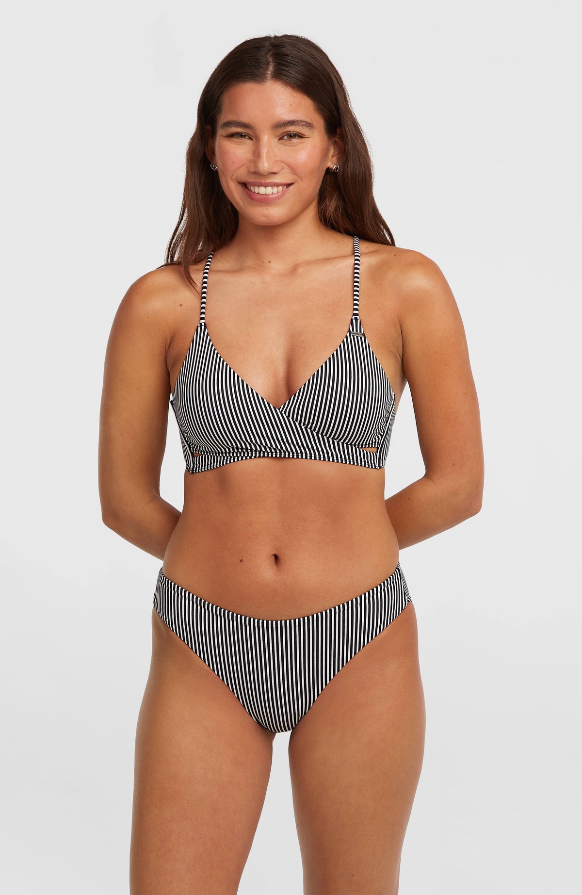 Essentials Baay Maoi Bikini Set | Black Micro Stripe