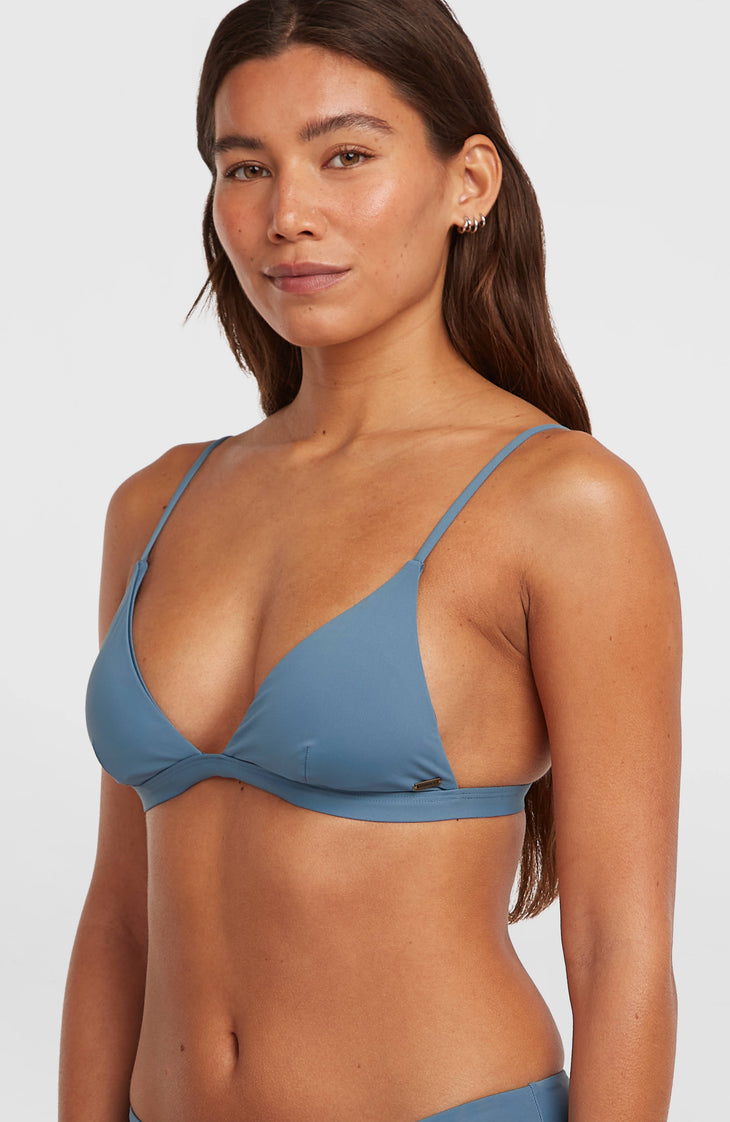 Seaside Tri Bikini Top | Copen Blue