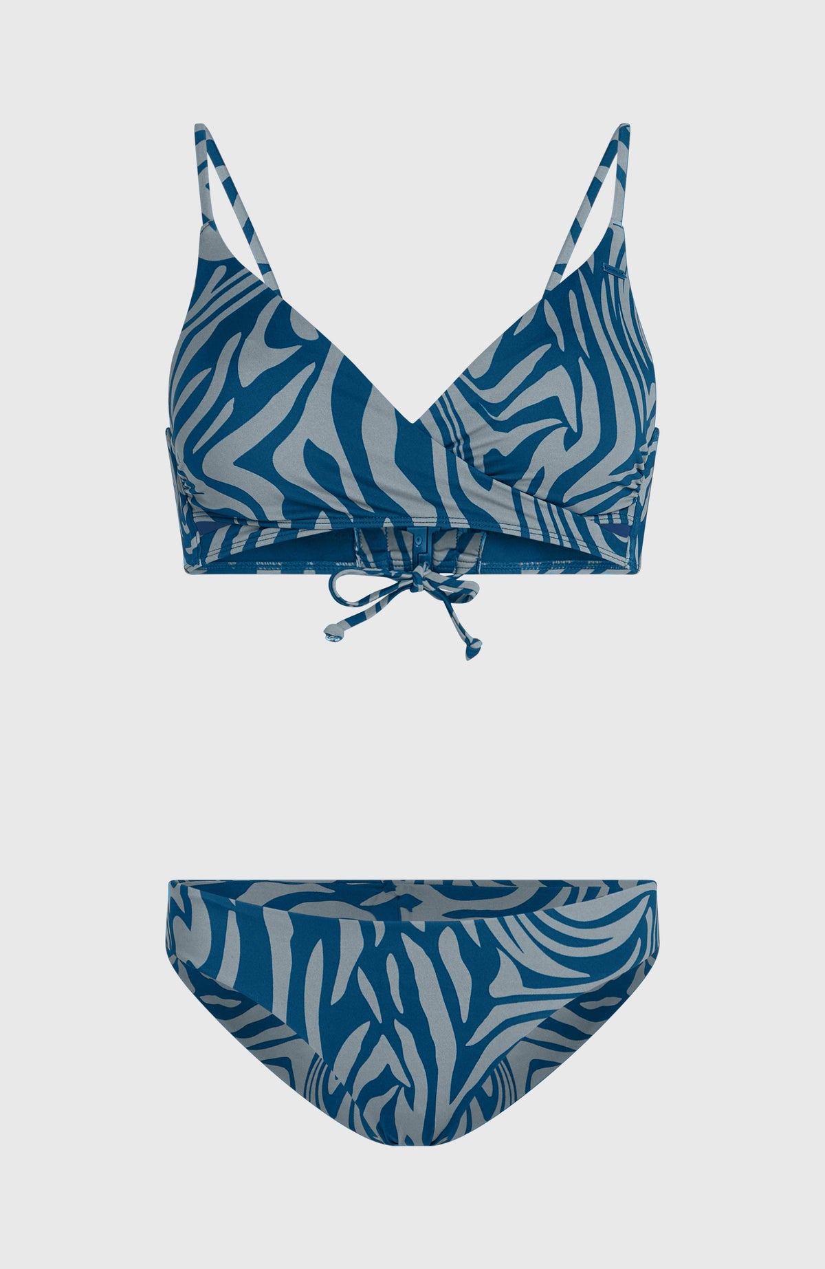 Baay Maoi Bikini Set | Blue Swirl Zebra