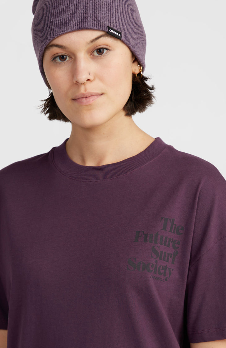 Future Surf Society T-Shirt | Aubergine