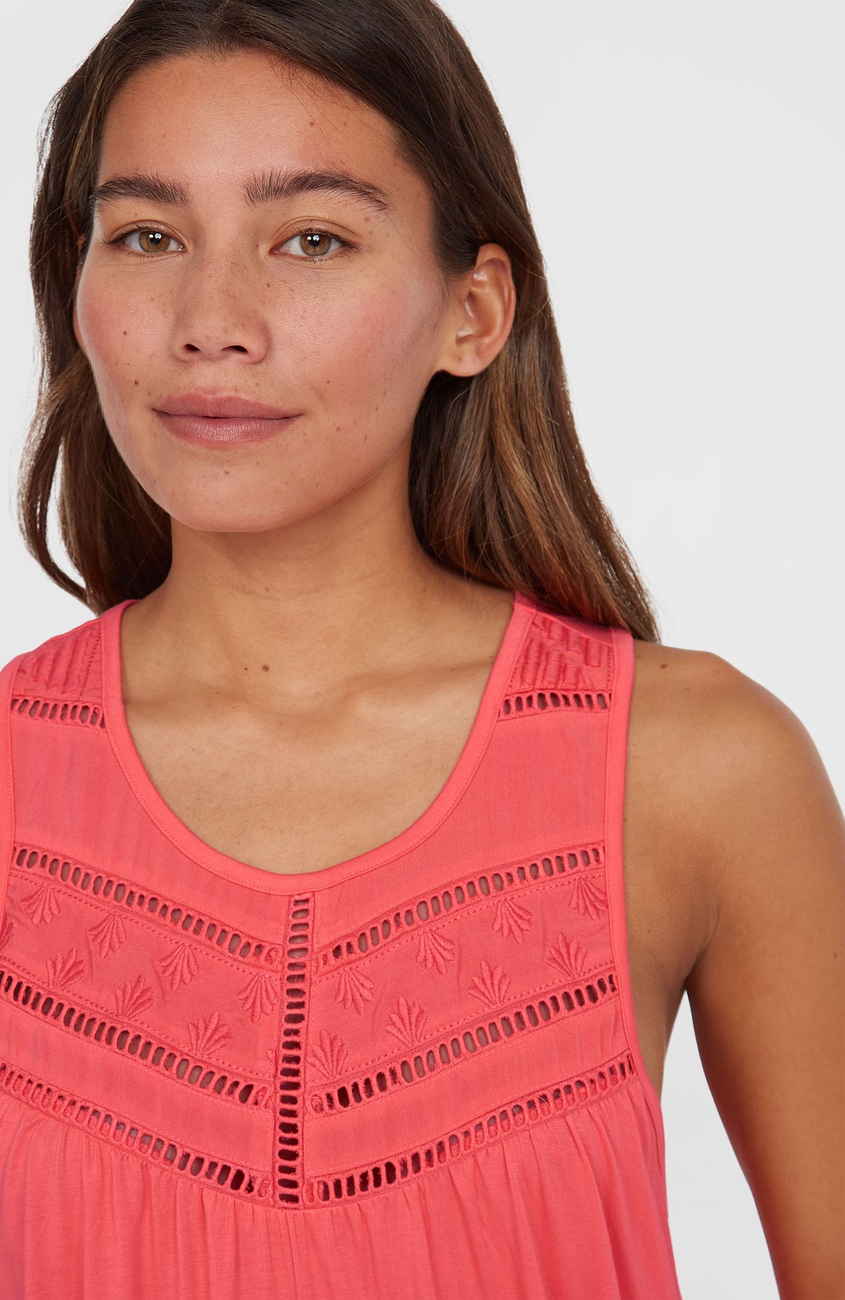 Essentials Tokeena Embroidery Tank | Froly