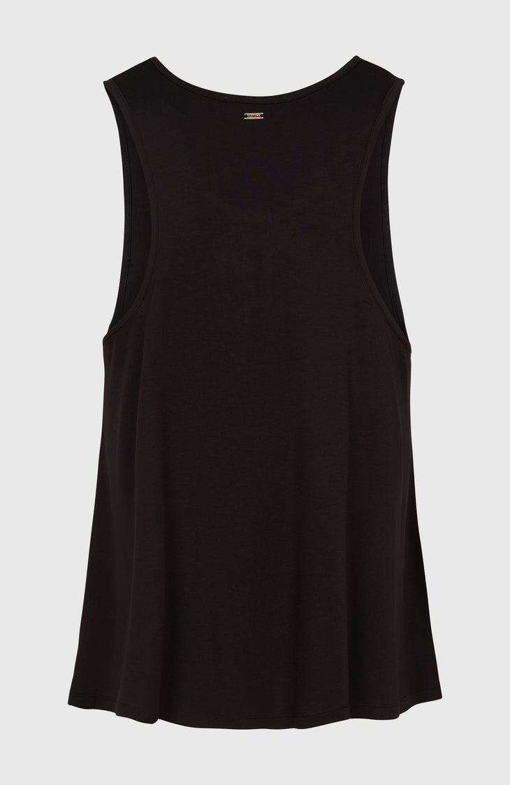 Essentials Tokeena Embroidery Tank | Black Out