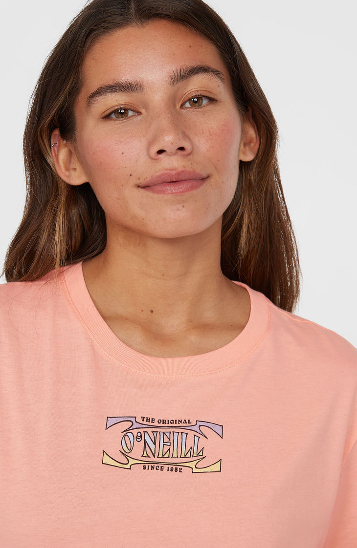 Summer Musthaves Back Print T-Shirt | Coral Pop