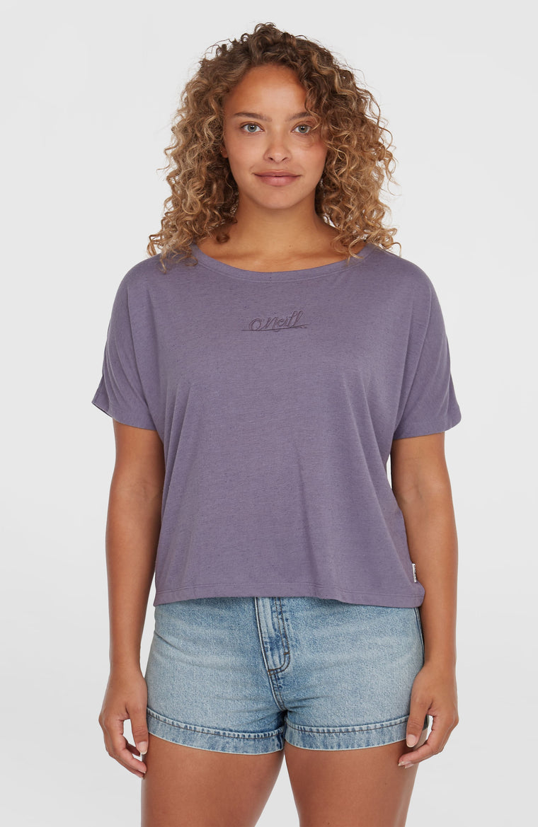 Essentials Script Drape T-Shirt | Storm Essentials Script Drape T-Shirt | Storm
