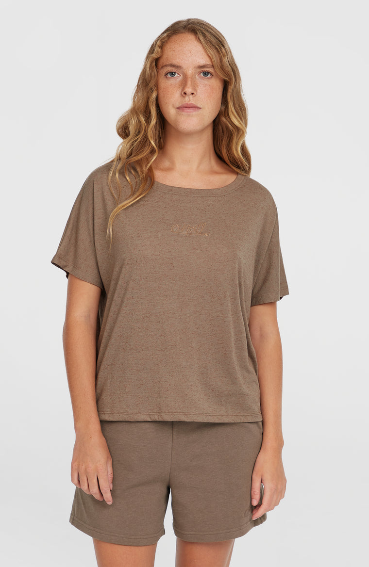 Essentials Script Drape T-Shirt | Pure Cashmere Essentials Script Drape T-Shirt | Pure Cashmere