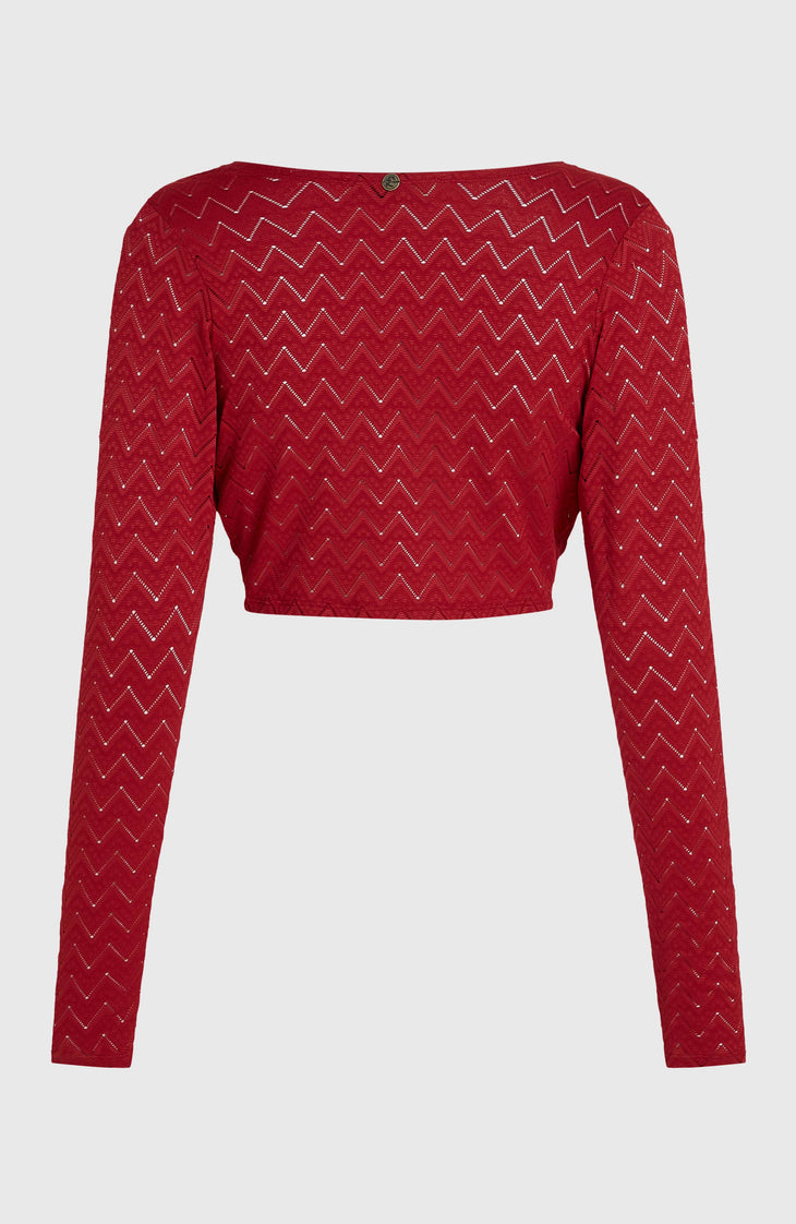 O'Riginals Knotted Long-Sleeve T-Shirt | Midnight Poppy