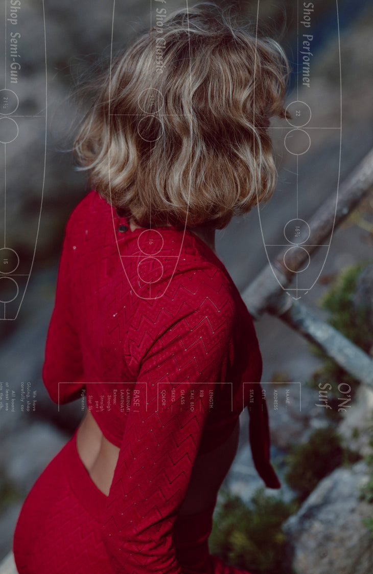 O'Riginals Knotted Long-Sleeve T-Shirt | Midnight Poppy