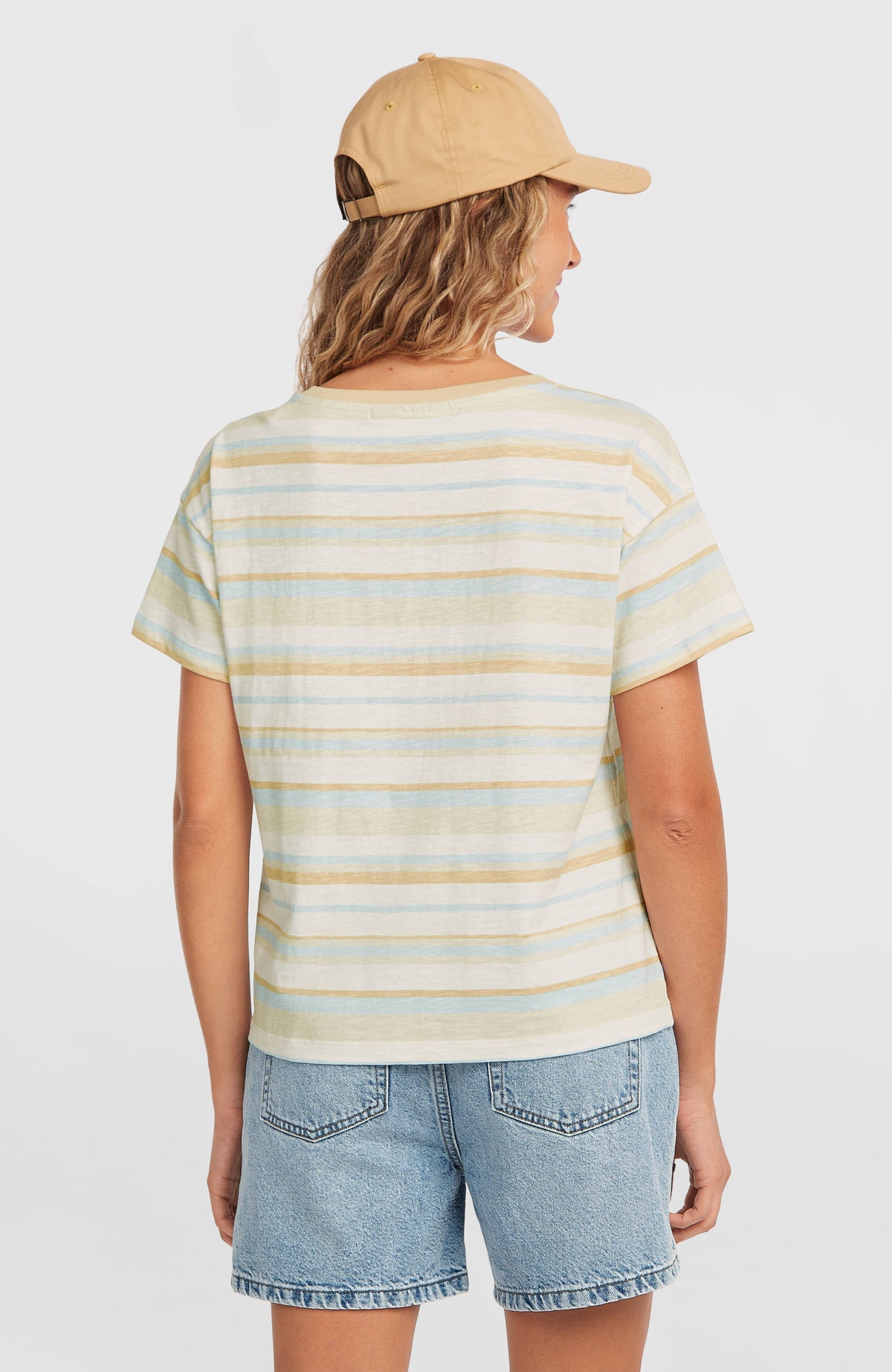 O'Riginals Boxy Stripe T-Shirt | Blue Originals tee stripe