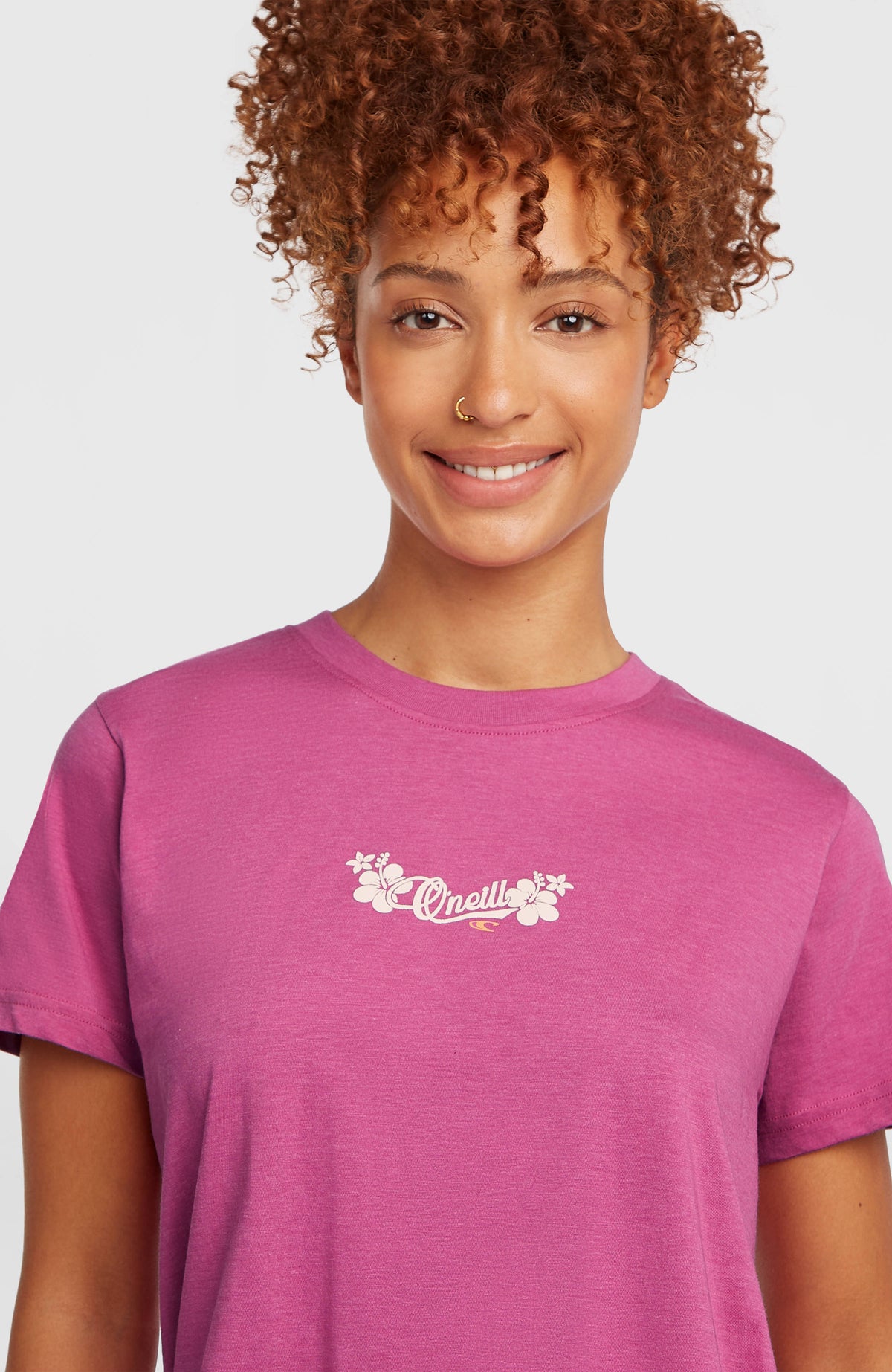Essentials Script T-Shirt | Electric Fuschia