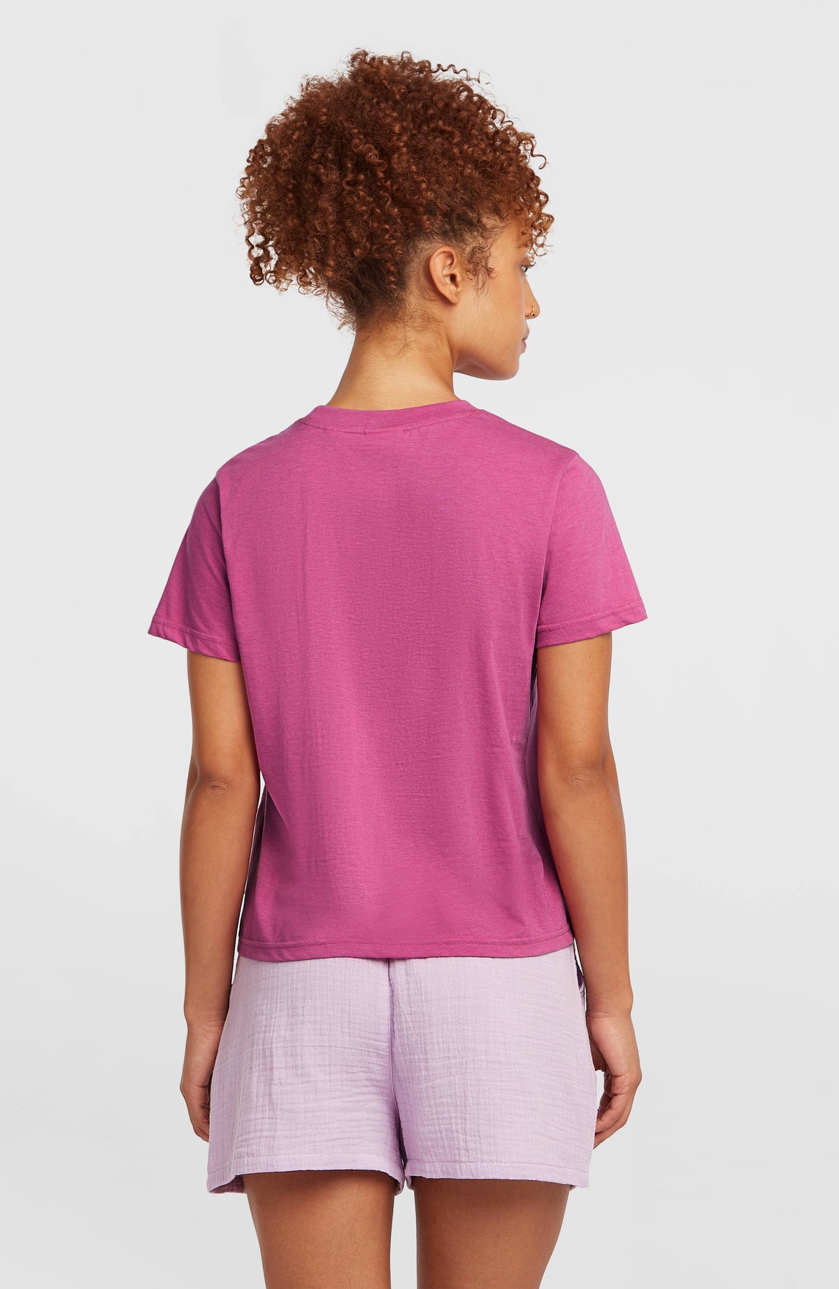 Essentials Script T-Shirt | Electric Fuschia