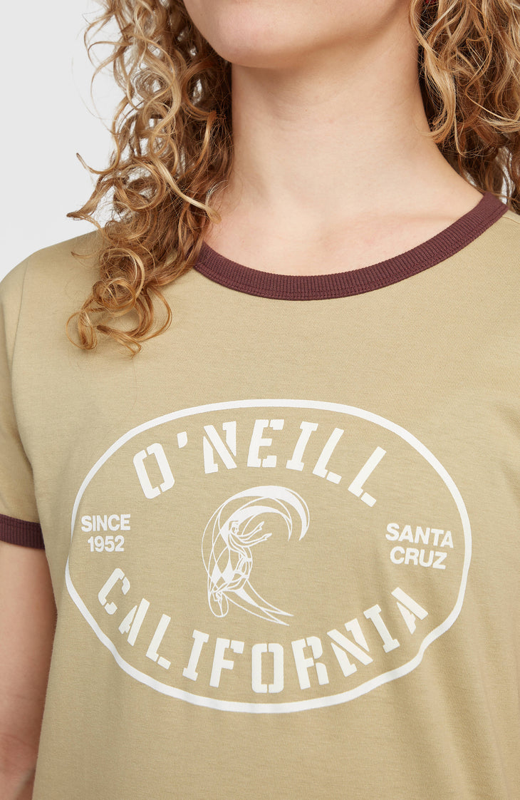 O'Riginals Front-Print T-Shirt | Olive Blush