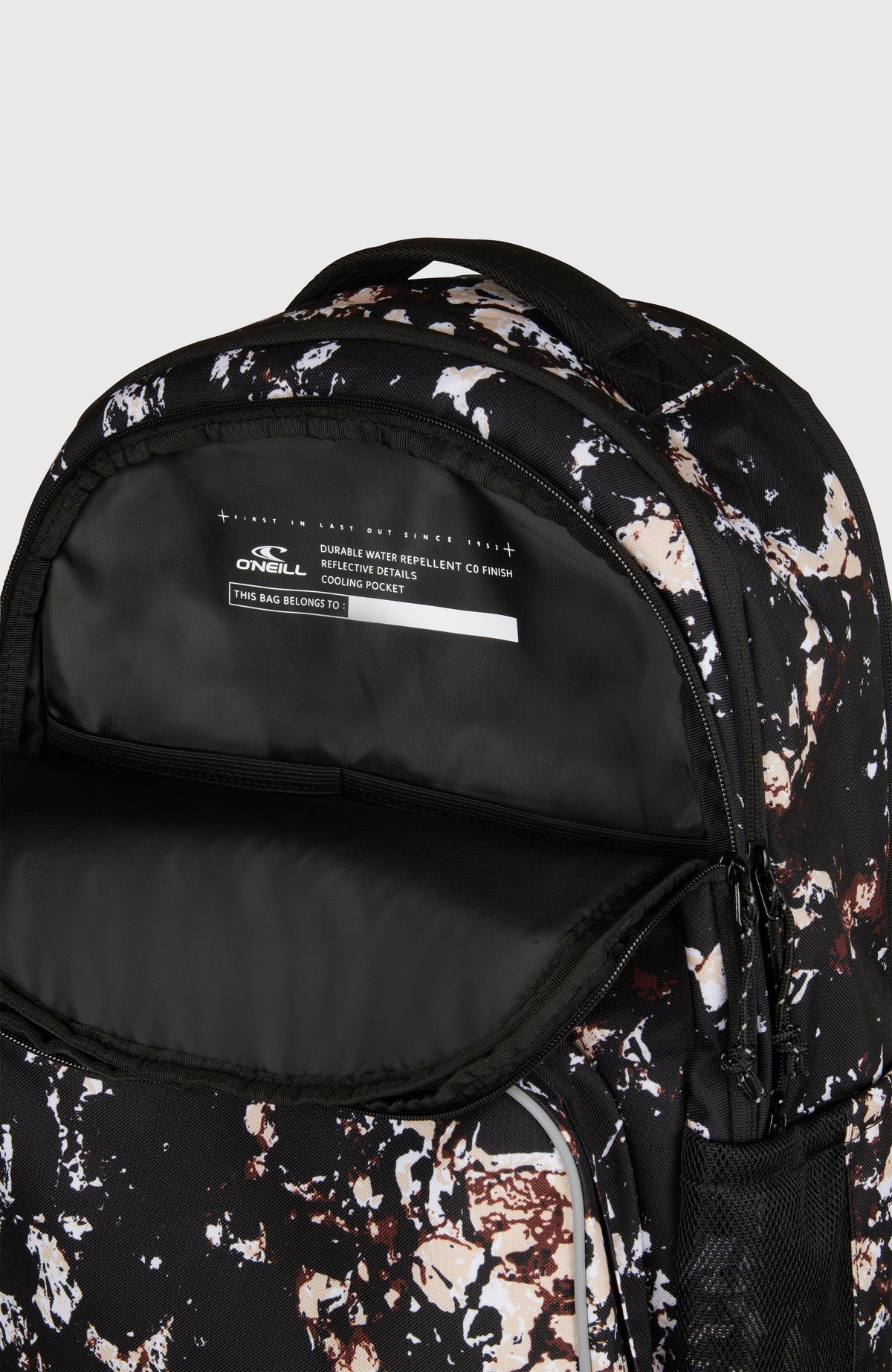 President Backpack | Black/Beige Quarry