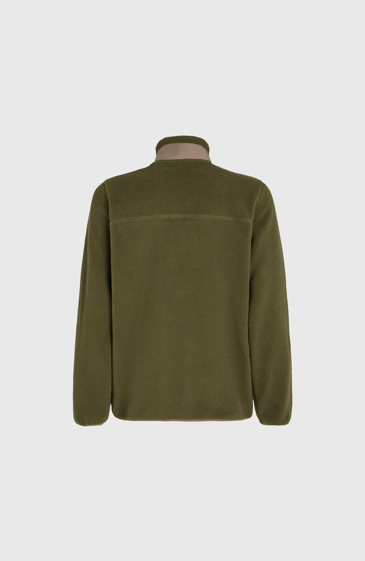 High-Pile Full-Zip Fleece | Forest Night