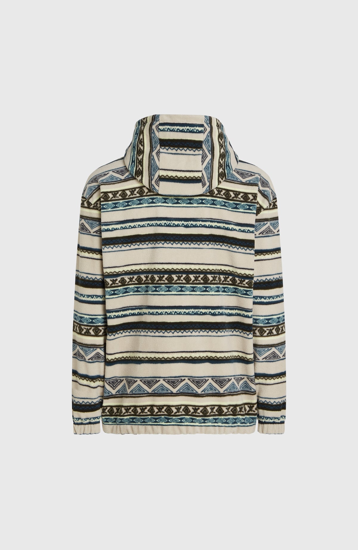 Superfleece Half-Zip Hoodie | Grey Ikat Stripe