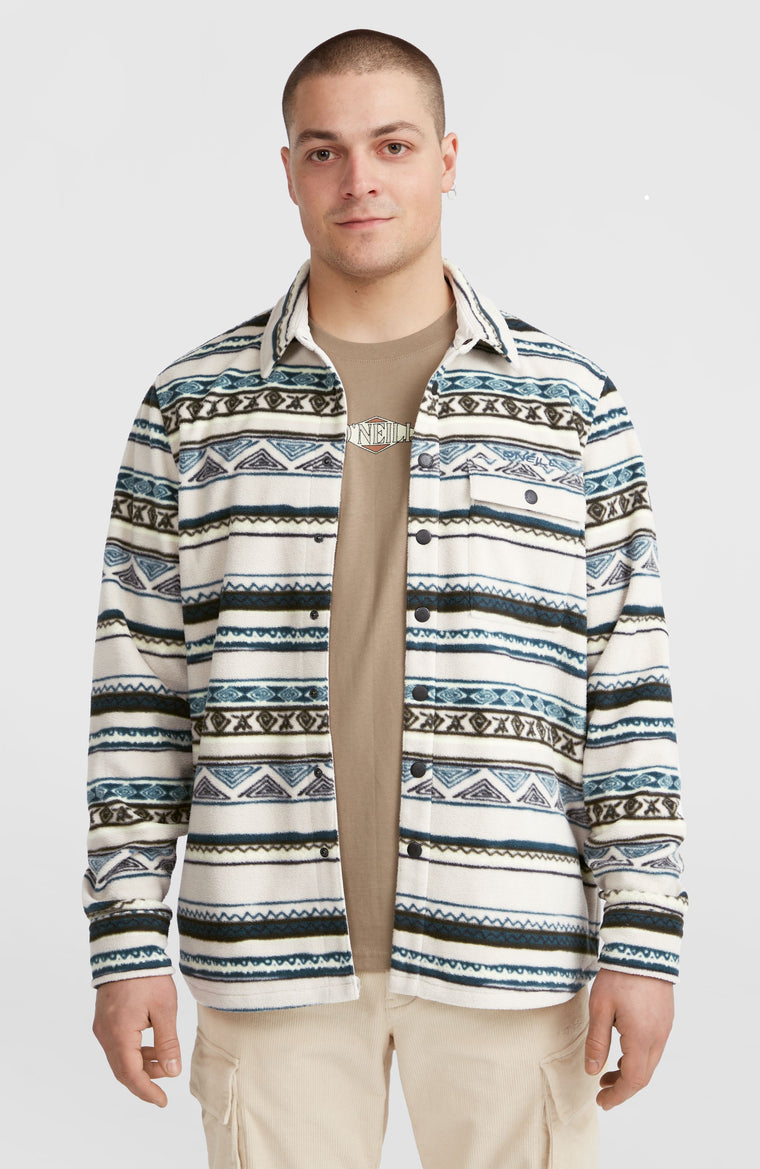 Superfleece Shirt | Grey Ikat Stripe Superfleece Shirt | Grey Ikat Stripe