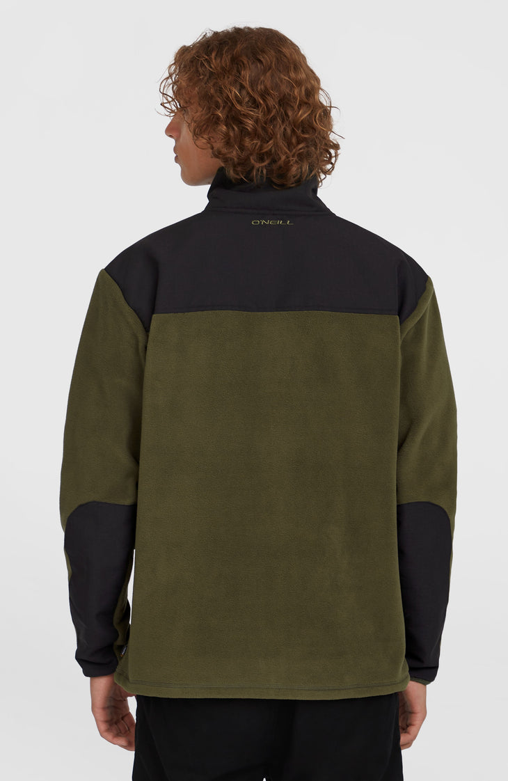 Utility Polartec® 200 Full-Zip Fleece | Forest Night Colour Block