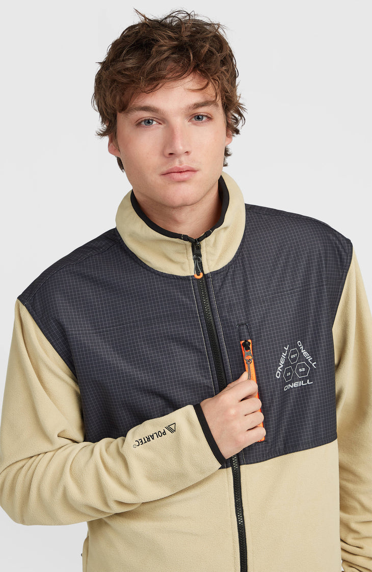 FWC'Peak Polartec® Full-Zip Hyperfleece | Olive Blush Colour Block