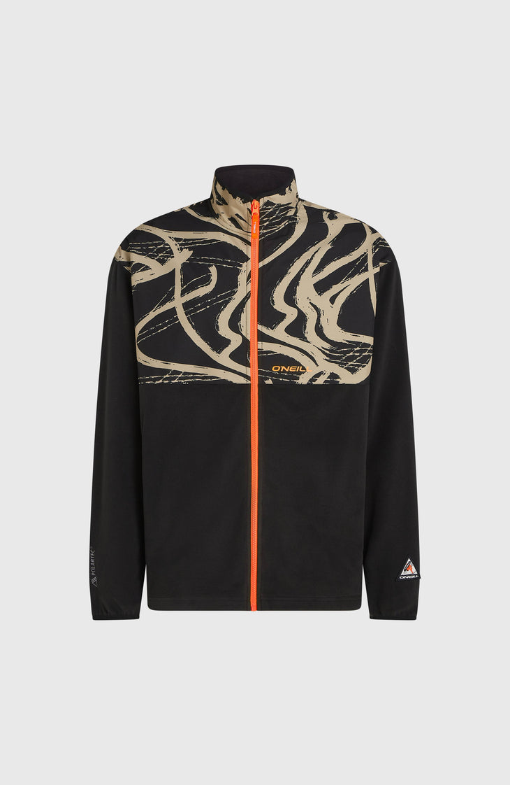 FWC'Play Polartec® Full-Zip Hyperfleece | Beige Snowtracks