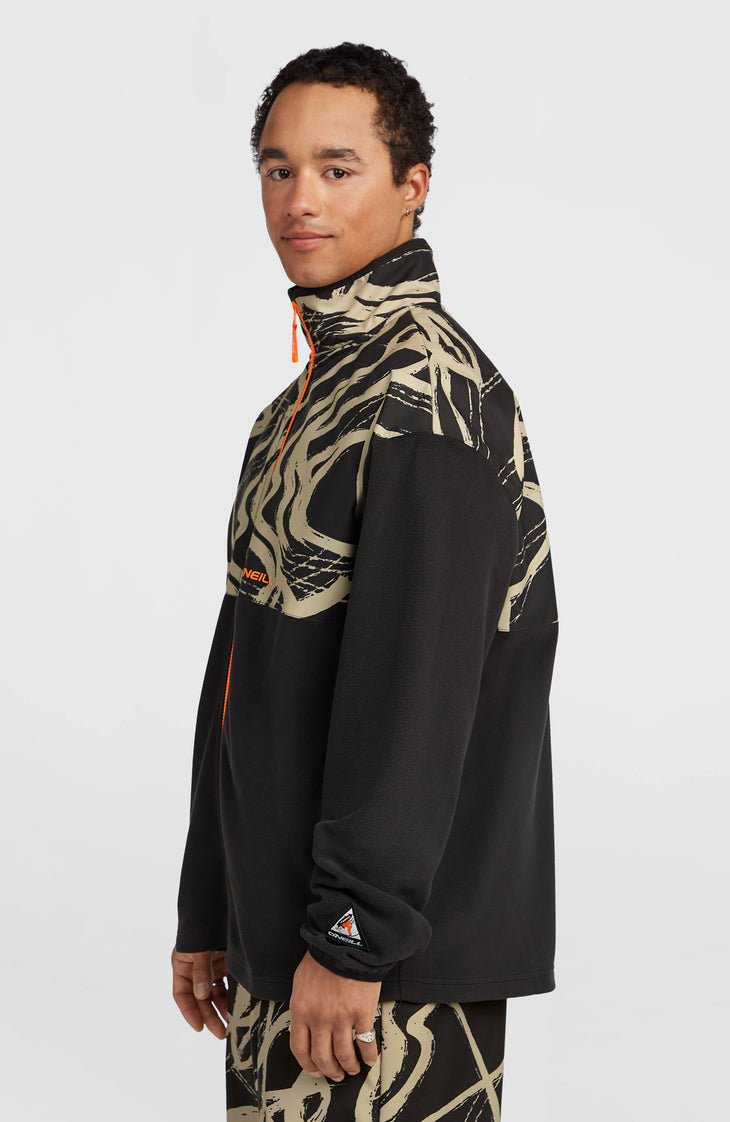 FWC'Play Polartec® Full-Zip Hyperfleece | Beige Snowtracks