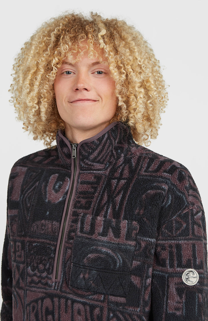 O'Riginals Half-Zip Fleece | Purple Stamps