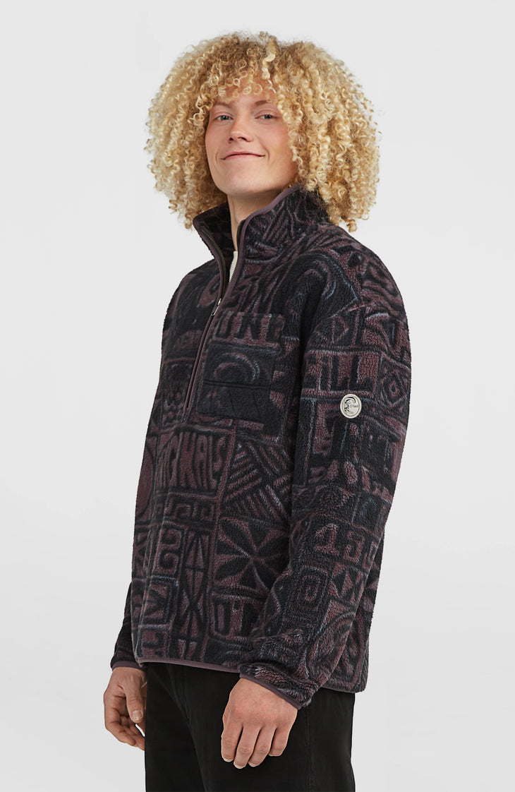 O'Riginals Half-Zip Fleece | Purple Stamps