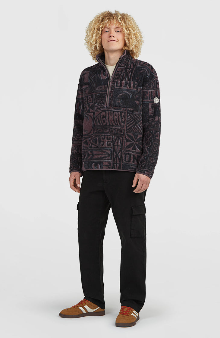 O'Riginals Half-Zip Fleece | Purple Stamps
