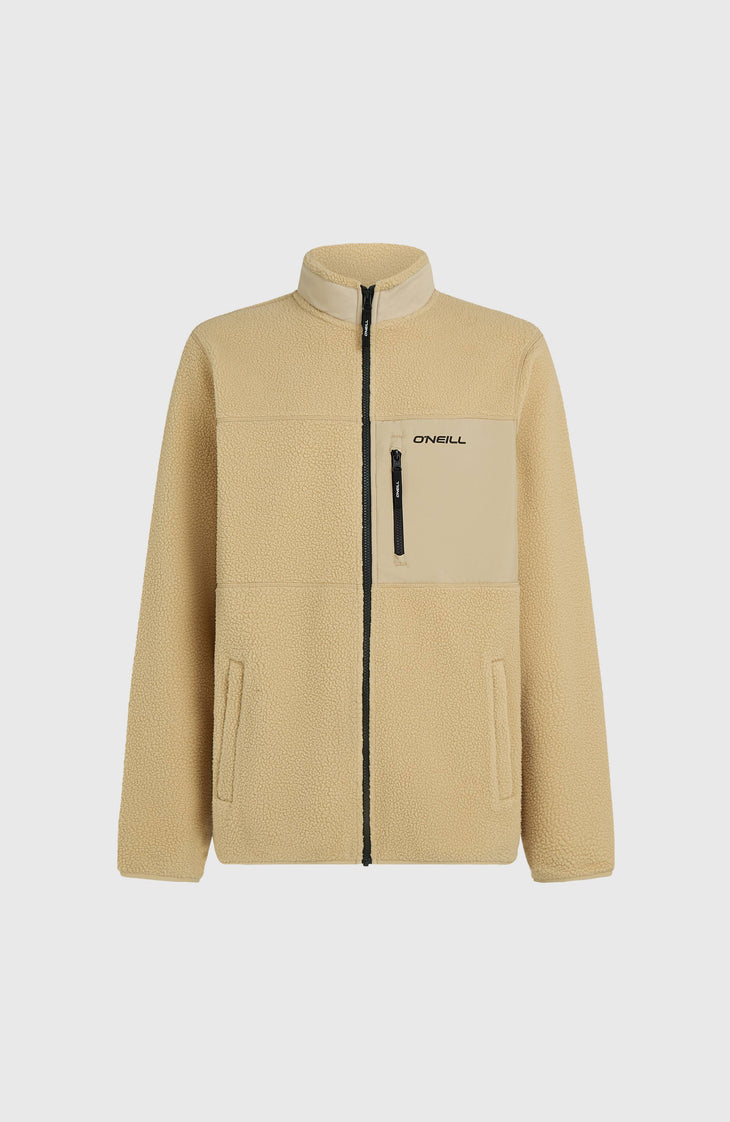 Must-Have High-Pile Full-Zip Fleece | Olive Blush