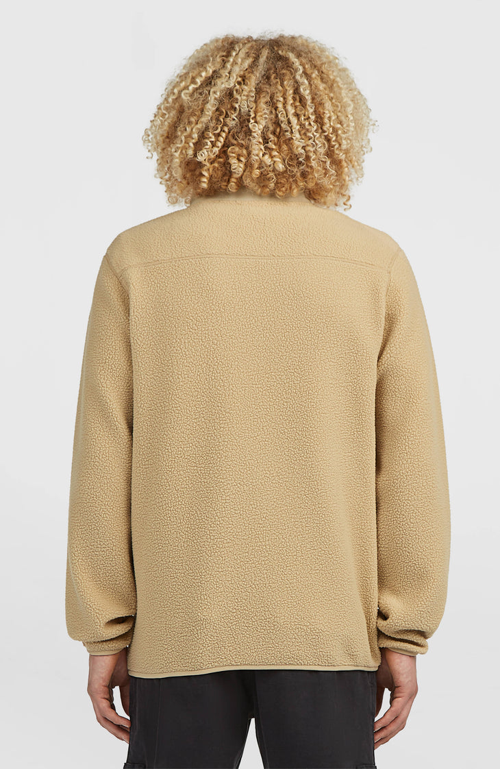 Must-Have High-Pile Full-Zip Fleece | Olive Blush