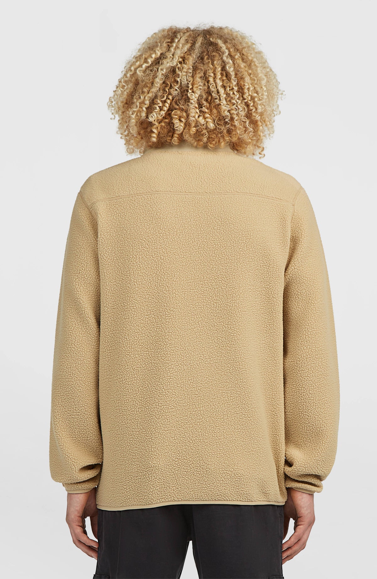 Must-Have High-Pile Full-Zip Fleece | Olive Blush