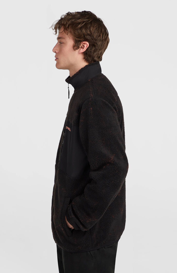Must-Have High-Pile Full-Zip Fleece | Black Basalt